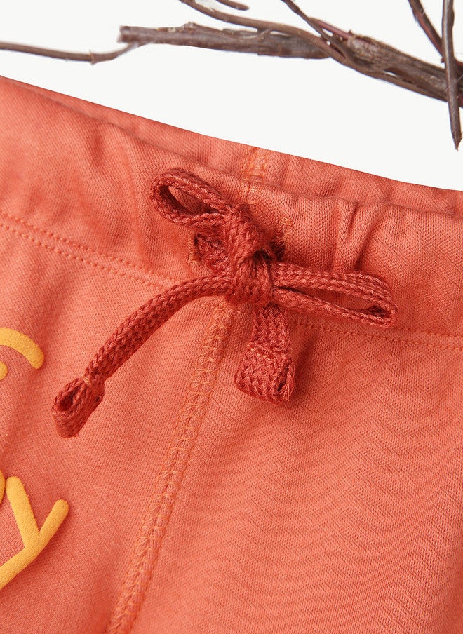 BONTOTS Infant Boys Be Happy Printed Organic Cotton Shorts - Image 4
